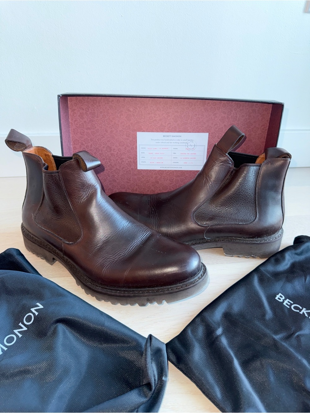 Beckett Simonon Men’s Dark Brown Leather Chelsea Boots